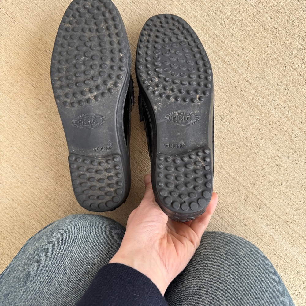 Tod’s Patent Leather Loafers Rubber Sole 7.5 - Picture 8 of 10